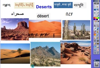 Preview of RIGOR Reading Invervention Level 1-Unit 6- Deserts flip chart