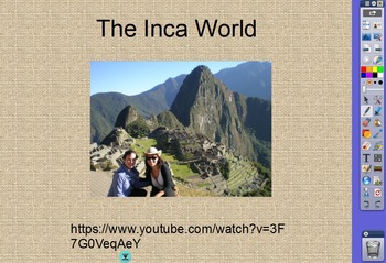 Preview of RIGOR Reading Invervention Level 2-Unit 1- The Inca World flip chart