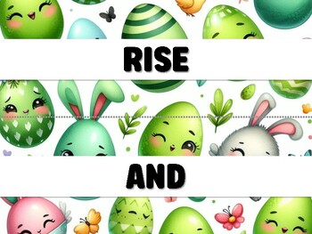 Preview of RISE AND SHINE! Easter Bulletin Board Decor Kit