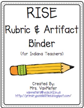 Preview of RISE Rubric and Artifact Binder (for Indiana teachers)