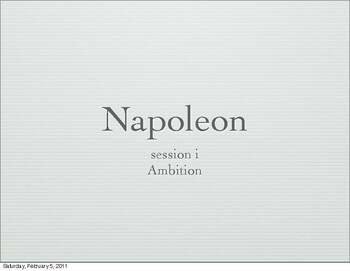 rise of napoleon black and white