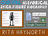 RITA HAYWORTH Digital Historical Stick Figure Biographies 