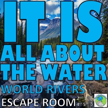 Preview of RIVERS Escape Room: 10 Challenges, Answer Key, Resources, Student Workbook