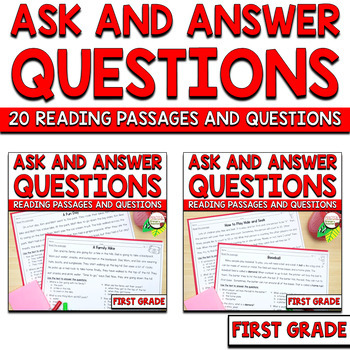 Preview of RL.1.1 RI.1.1 Ask and Answer Questions Reading Passages BUNDLE RL1.1 RI1.1