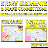 RL.1.3 RI.1.3 Story Elements & Making Connections Passages