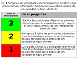 Standard RL.1.5 spanish assessment