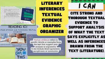 Preview of RL.10.1 Citing Textual Evidence EOC Test Prep and Academic Vocabulary Bundle