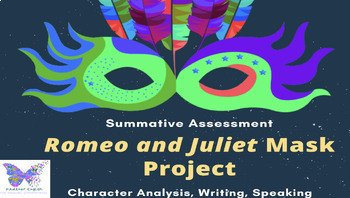Preview of RL.10.3 Romeo and Juliet Mask Project Summative Assessment Character Analysis