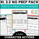 RL 2.3 Character Analysis No Prep Tasks for Instruction an