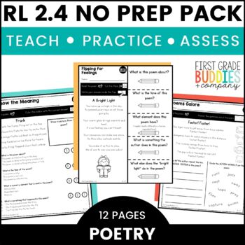 Preview of RL 2.4 Poetry No Prep Tasks for Instruction and Assessment