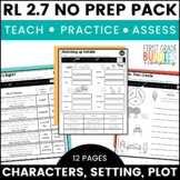 RL 2.7 Story Elements No Prep Tasks for Instruction and As