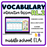 RL.2 Standards-Based Vocabulary Interactive Lesson - Theme