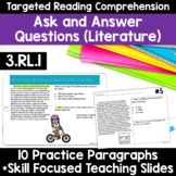 RL.3.1 Ask and Answer Questions Third Grade Literature Goo
