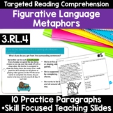 RL.3.4 Figurative Language Metaphors Metaphor Worksheet Re