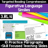 RL.3.4 Figurative Language Similes Worksheets Similes Read