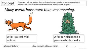 RL 3.4 PowerPoint: Literal and Nonliteral Language by Direct