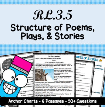 Preview of Structure of Poems, Plays, and Stories - RL.3.5: 3rd Grade Reading
