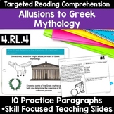 Greek Mythology Allusions RL.4.4 Greek Myth Reading Compre