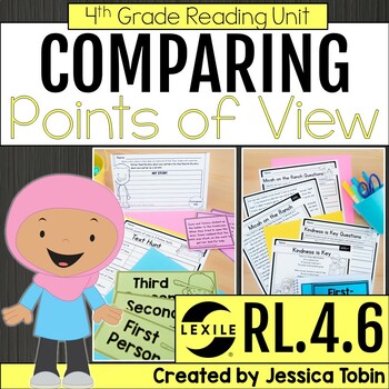 Preview of RL.4.6 Point of View Lessons, Worksheets, Anchor Charts 4th Grade Reading RL4.6