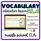 RL.4 Standards-Based Vocabulary Interactive Lesson - Deter