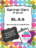 RL.5.5 Common Core Lesson Plans