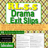 RL.5.5 Drama Exit Slips, Scenes of a Drama Fit Together