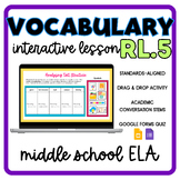 RL.5 Standards-Based Vocabulary Interactive Lesson - Analy