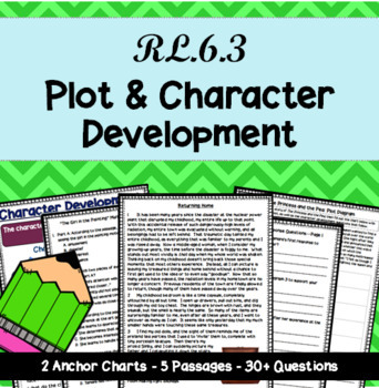 Preview of Plot & Character Development - RL.6.3: 6th Grade Reading