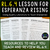 RL.6.4 Lesson To Use With Esperanza Rising