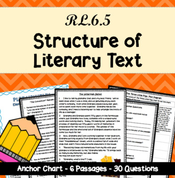Preview of Structure of Literary Text - RL.6.5: 6th Grade Reading