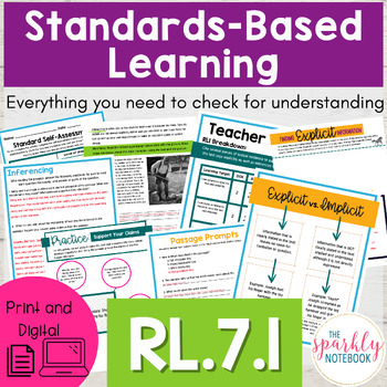 7.RL.1.1 Proficiency Scale by Fantastic FSA Materials