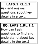 RL Standards with Essential Questions