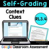 RL3.4 3rd-Grade Context Clues Quiz PRINTABLE and DIGITAL -RL.3.4