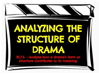 Preview of RL.7.5. - Reading & Analyzing a Drama - Presentation/Packet