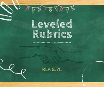 Preview of RLA Grade 8 Leveled Rubric - 8.7C