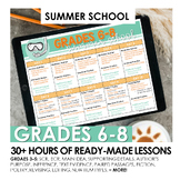 Preview of RLA Grades 6-8 Summer School Curriculum Unit - 30+ Hours