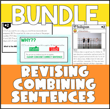 Preview of Skill Specific Revising Combining Sentences RLA STAAR 2.0 BUNDLE