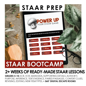 Preview of RLA STAAR Boot Camp for STAAR Redesign Prep - Power Up Your STAAR Game!