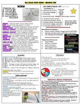 Preview of RLA STAAR Review - One-Pager - Grades 6-English II