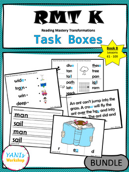 Preview of RMT K - Task Cards Book B (Lessons 61-109) BUNDLE