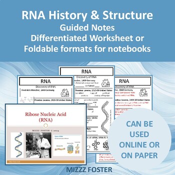 Preview of RNA History and Structure PowerPoint with Guided Notes Bundle