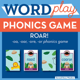 ROAR oa, r- controlled vowel or, oar, ore Phonics Game - W