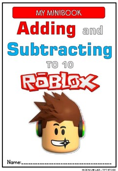 Preview of ROBLOX Addition and Subtraction to 10 I 25 WORKSHEETS