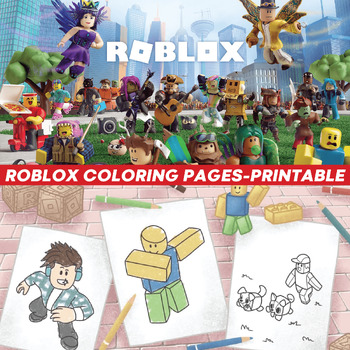 Preview of ROBLOX Coloring Pages For Kids, Boys- ROBLOX Printable
