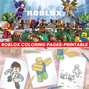 Preview of Roblox Coloring Pages For Kids & Boys- Roblox Printable