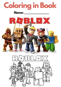 Preview of ROBLOX - Coloring in Book (40 pages!), PDF Printable