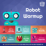 ROBOT WARMUP | Physical Education Exercise Activity