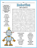 ROBOTICS Word Search Puzzle Worksheet Activity
