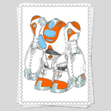 ROBOTS Coloring Pages - 10 Different Printable Pages