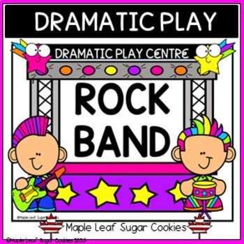 Preview of ROCK BAND DRAMATIC PLAY CENTER!!! Music, Drama, Writing, Activities!!! FUN!!!